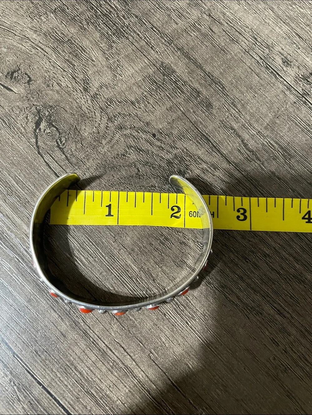 Rare Thomas (Tommy)Singer Sterling Silver Red Coral Cuff Bracelet. Old Hallmark.